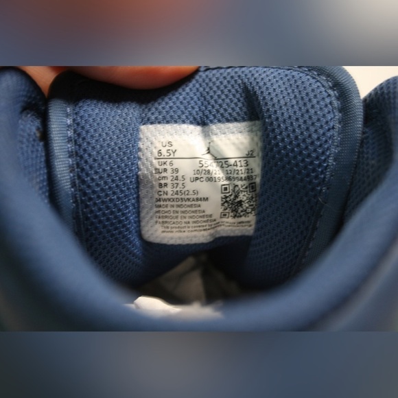 Nike "Blue Mint/Mystic Navy" Air Jordan 1 Mid GS Youth 6.5 - Picture 6 of 9